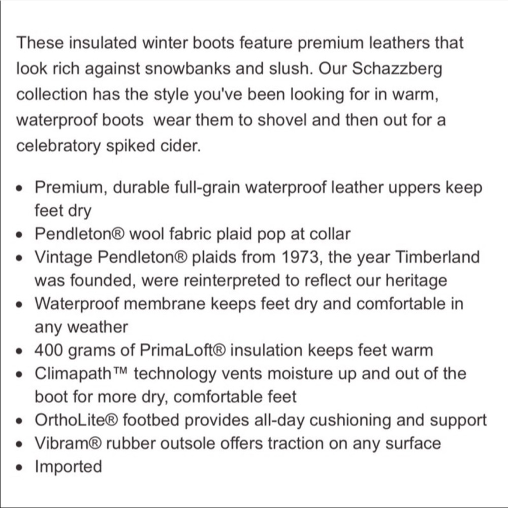 Schazzberg Timberland Winter Boots - Picture 3 of 12